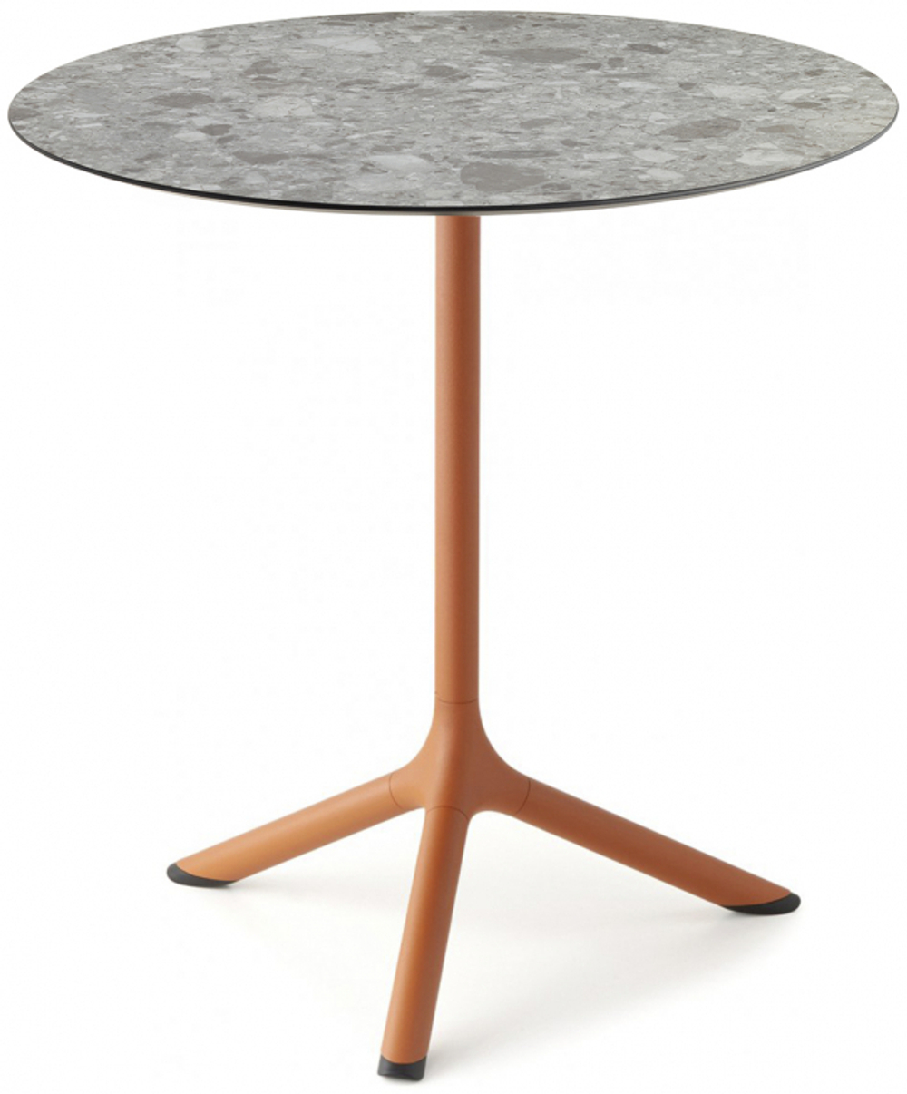 Стол ламинированный обеденный Scab Design Tripe, терракотовый, зернистый