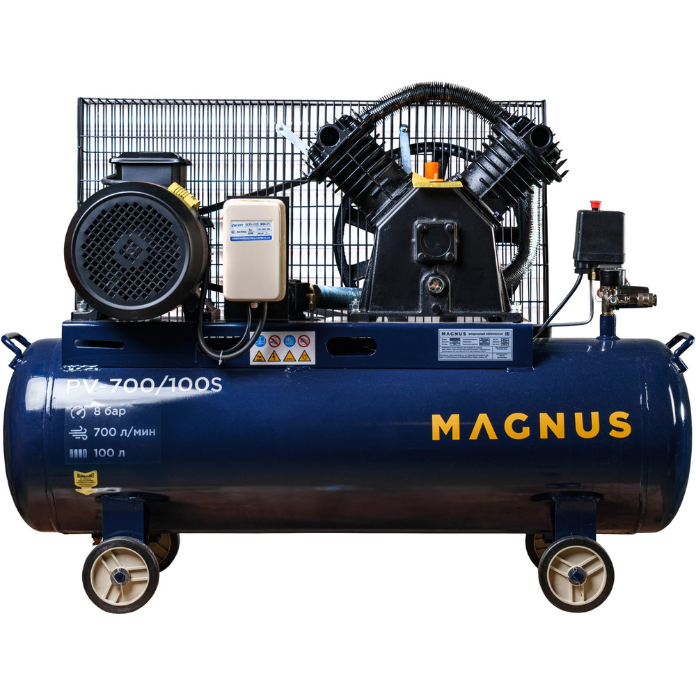 Компрессор воздушный Magnus KV-700/100S новый фильтр (10атм.,4,0кВт.,380В,Ф90)