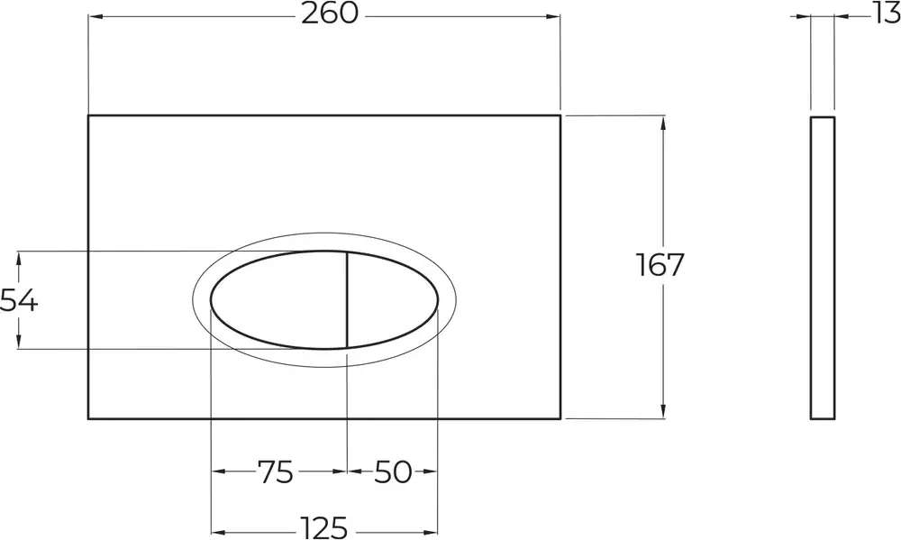 Кнопка смыва BelBagno BB051CR хром