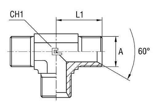 Соединение PT BSP 1/4"