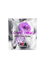 Вибронасадка на палец с шипами фиолетовая 6 см