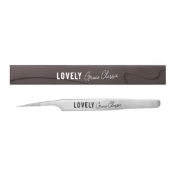 Пинцет для наращивания ресниц Lovely, серия Grace Classic, тип Прямой с изгибом