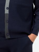 Кардиган для мальчика на пуговицах в школу AT1078 синий