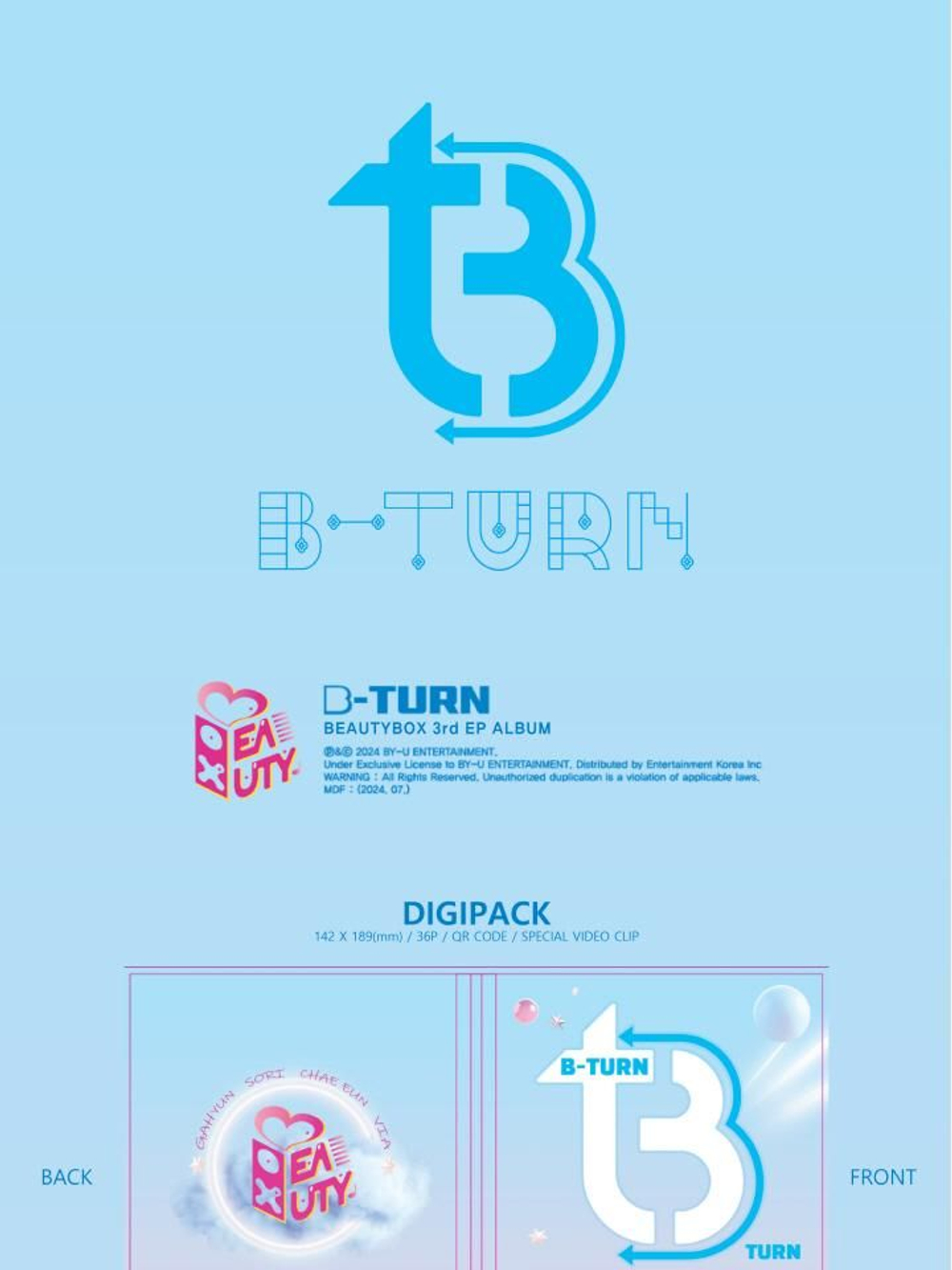 Альбом BEAUTYBOX - B-TURN 3rd EP Album SMART ALBUM Version