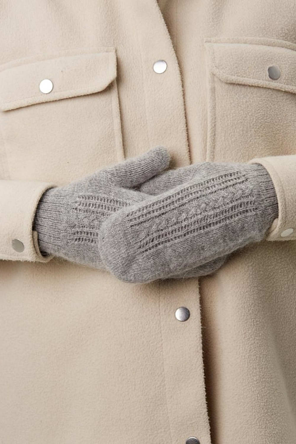 Варежки В003-03 серый