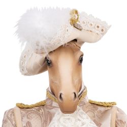 Кукла интерьерная коллекционная Конь Аристократ