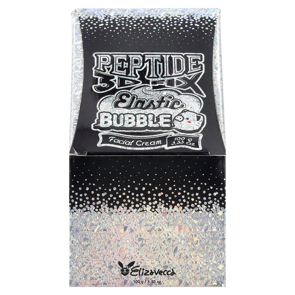Elizavecca, Пептидный корректирующий эластичный пузырьковый 3D-крем для лица, 3,53 унции (100 г)