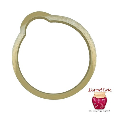 Вырубка пластиковая "Шар на елку" (8 см)