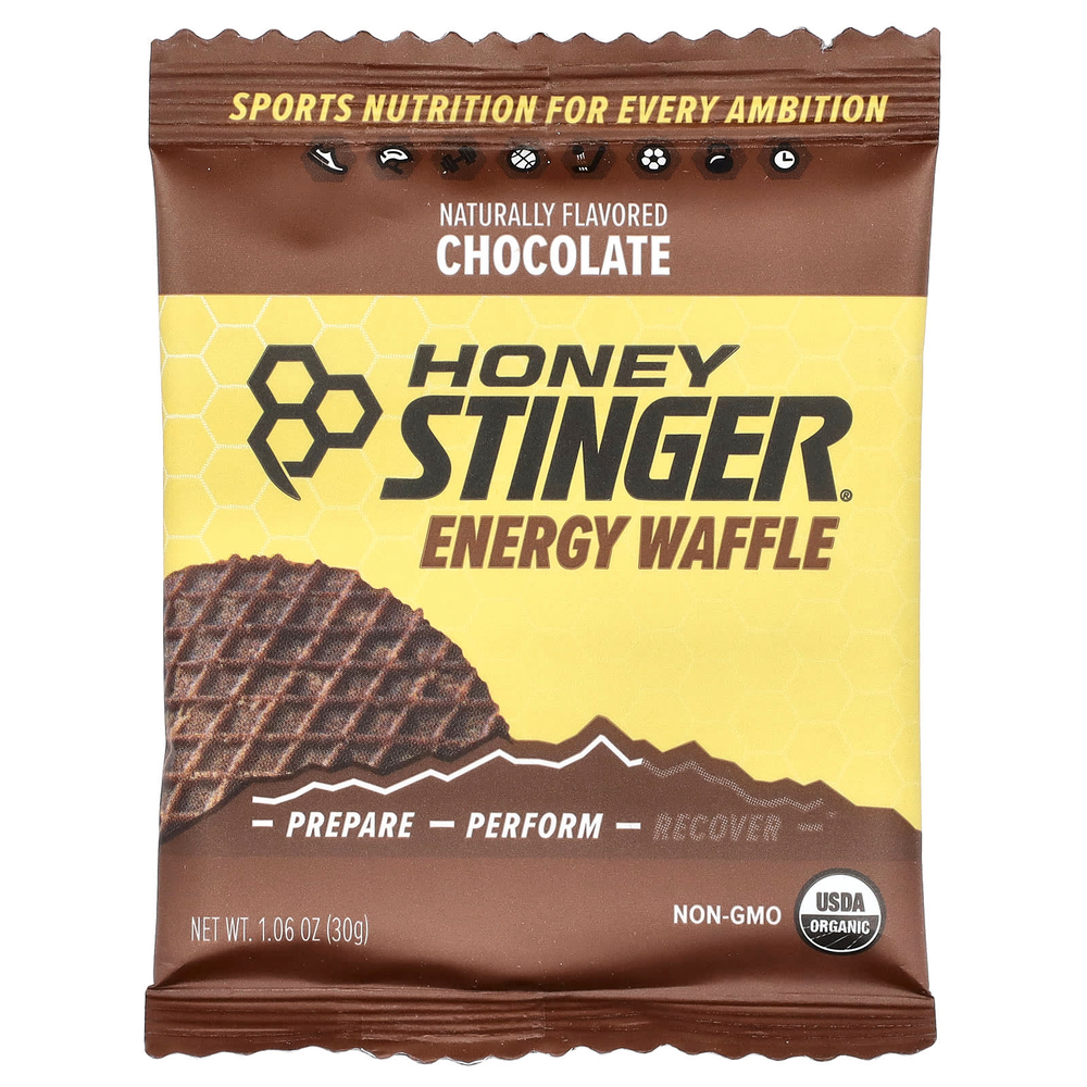 Honey Stinger, Energy Waffle, шоколад, 12 пакетиков, 30 г (1,06 унции)