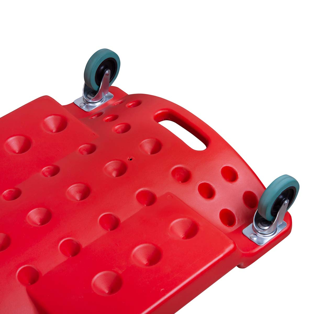 WDK-84068R Лежак ремонтный подкатной, пластиковый, красный