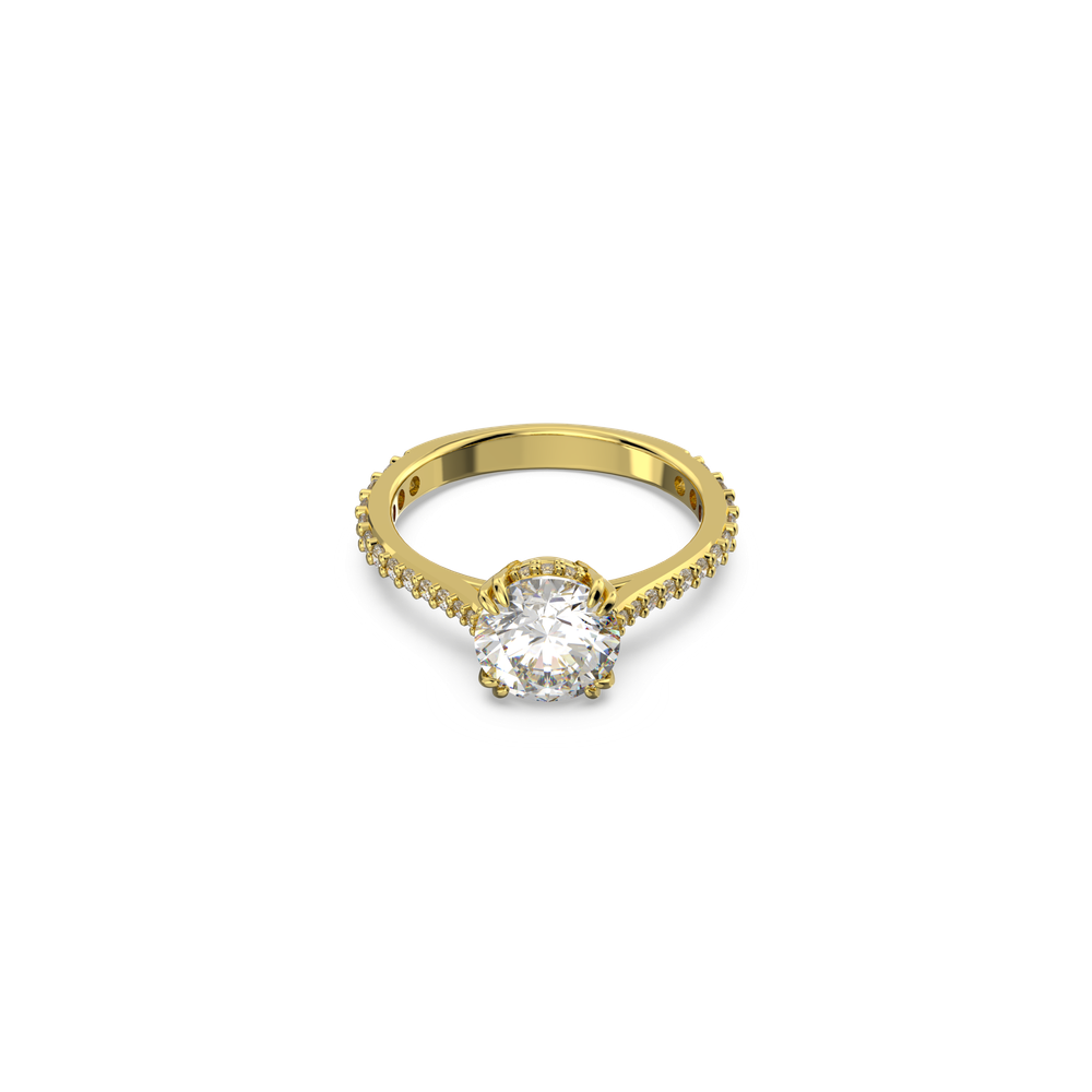 STILLA:RING RND M WHITE/GOS 55
