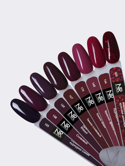 NR-176 Cherry lady гель-лак, Темно-алый, 10 мл