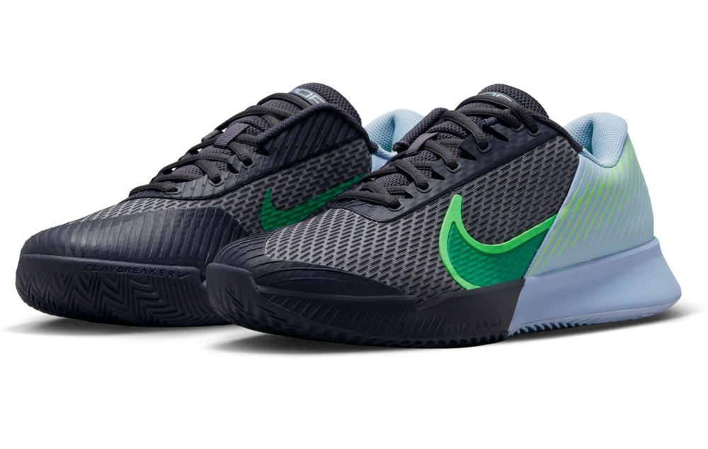 Мужские кроссовки теннисные Nike Zoom Vapor Pro 2 Clay - gridiron/cobalt bliss/green strike/stadium green