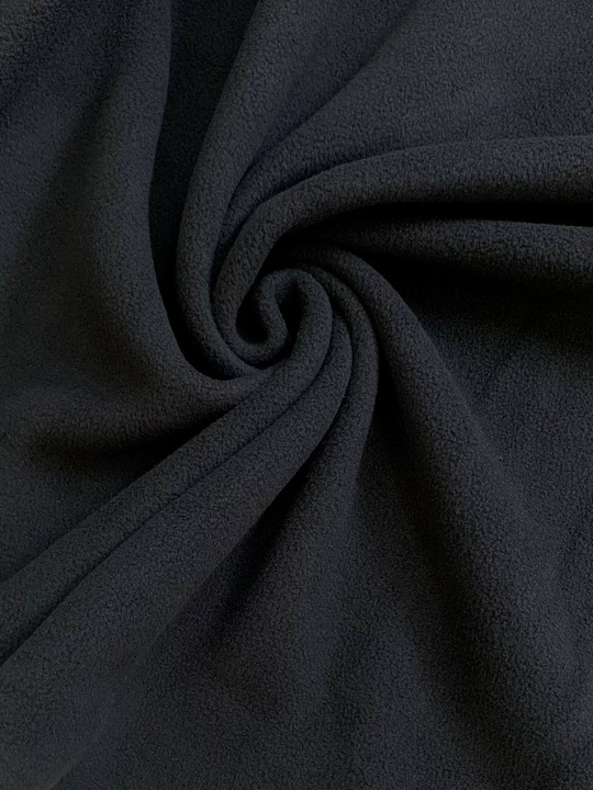 Флис гл. краш, черный, двухсторонний, антипиллинг