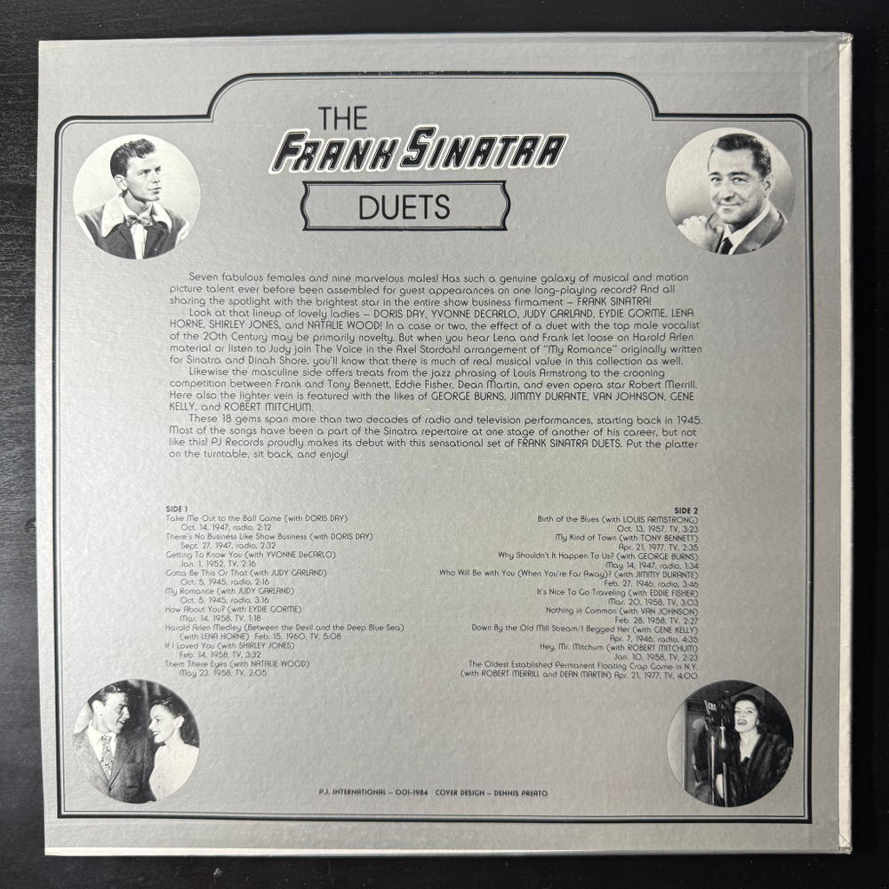 Frank Sinatra ‎– The Frank Sinatra Duets (США 1984г.)
