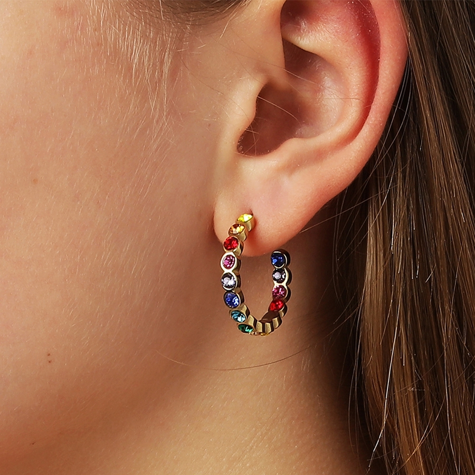 Серьги Dyrberg Kern HOLLY SG RAINBOW 390110