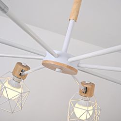 Потолочная Люстра Corf B3 White 8 Lamps By Imperiumloft