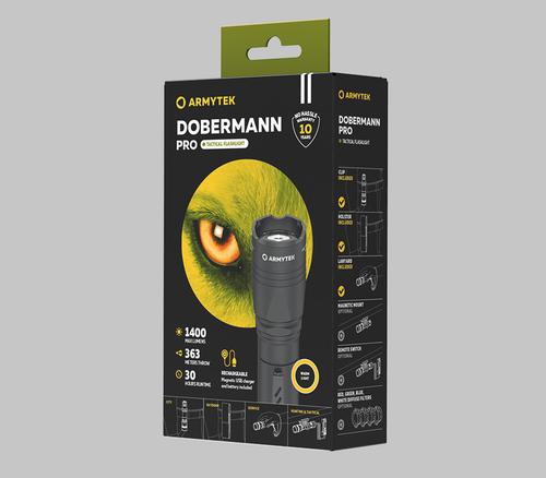 Фонарь Armytek Dobermann Pro Magnet USB теплый (F07501W)