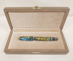 Коллекционная ручка с ручной росписью Палех "Охотник"