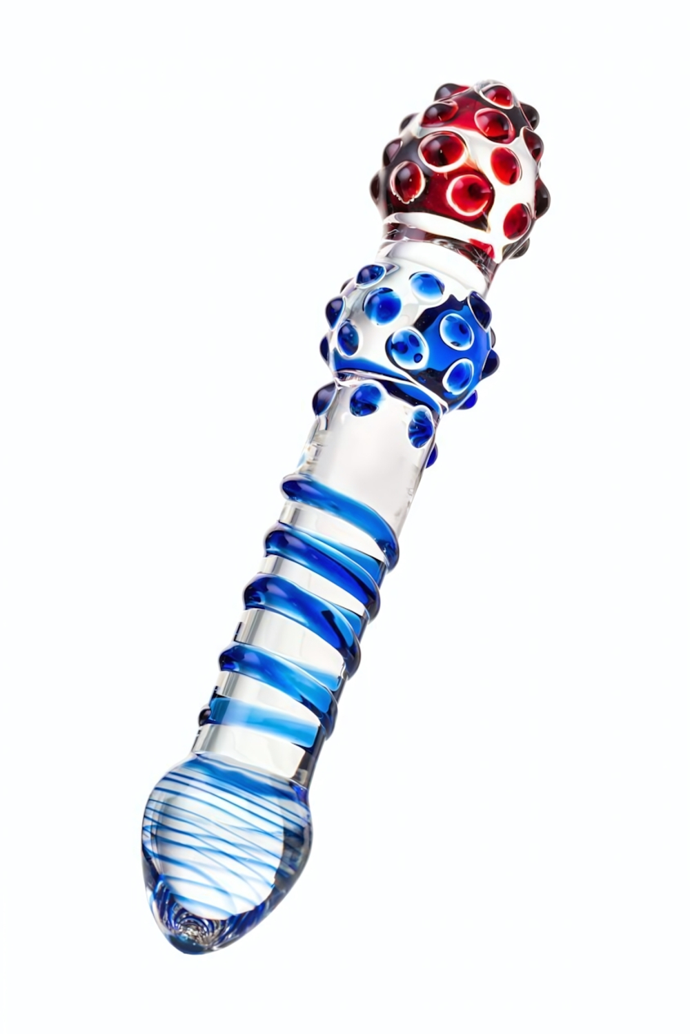 Фаллоимитатор стеклянный прозрачный 20,5 см