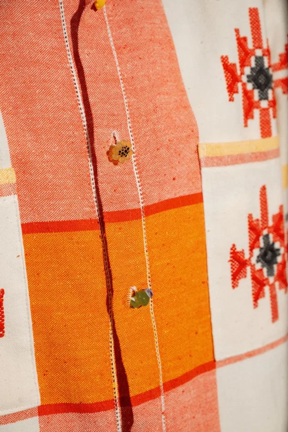 Рубашка Soeurs с подсолнухом красная