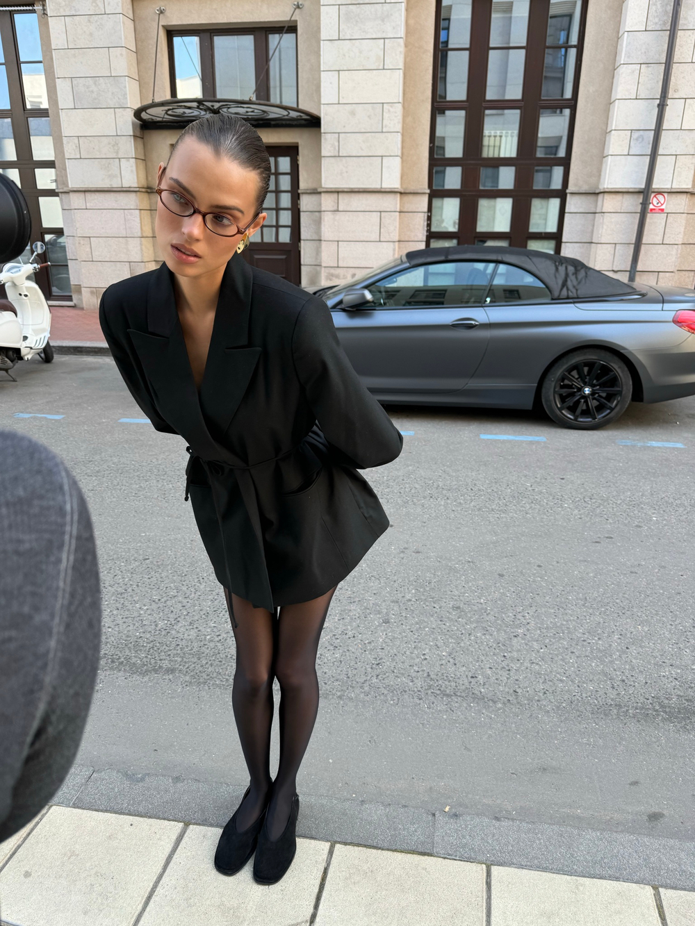ПРЯМОЙ ЖАКЕТ С ПОЯСОМ