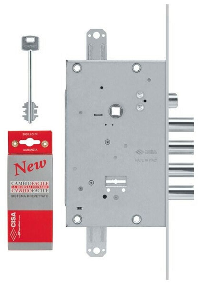 Замок врезной 57.685.48 /однокл,перекод,защ,4 риг&quot;CISA&quot;