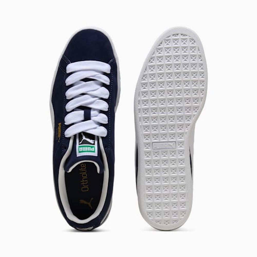 PUMA Классические замшевые кроссовки, темно-синий/белый