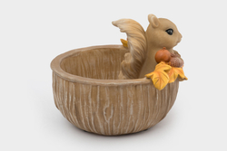 Конфетница 17х14см Anna Lafarg Autumn forest Белка коричневая