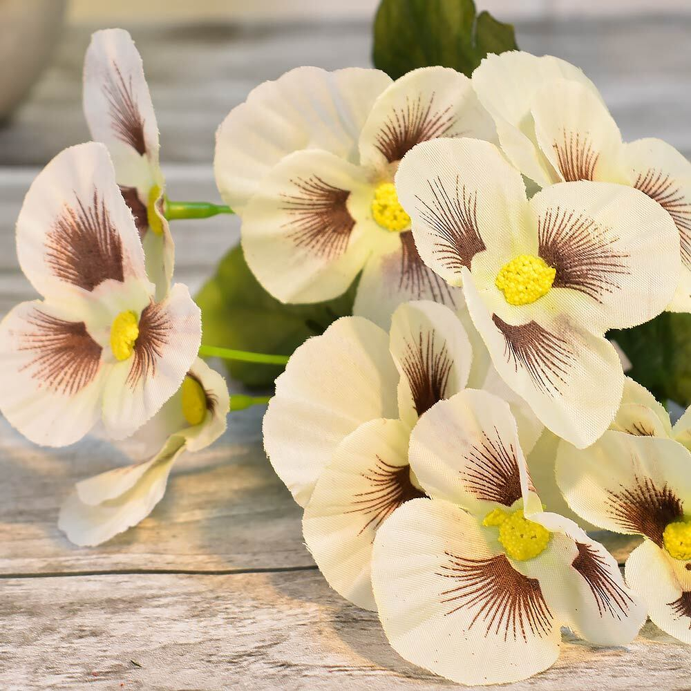 Цветы искусственные "Фиалка" букет 28см ZJ3168