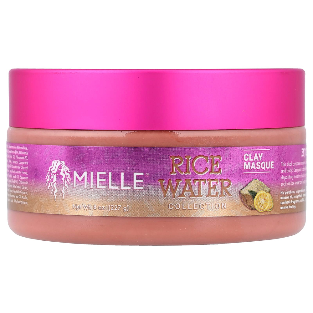 Mielle, Rice Water Collection, глиняная маска, 227 г (8 унций)