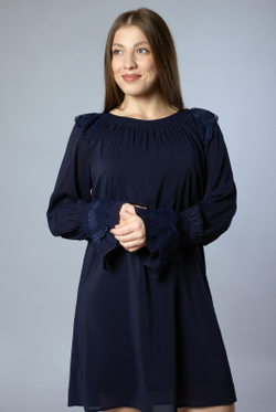 Платье женское 3849ВП, темно-синий #284ТС053849ВП