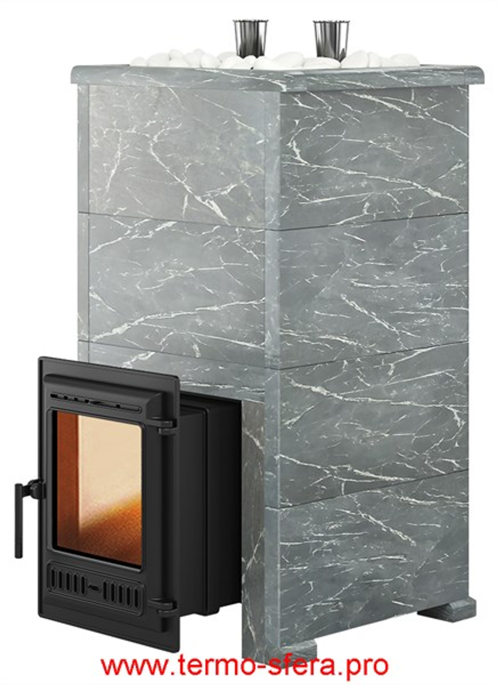 Печь для бани Эверест "Steam Master 44 ЧУГУН" Талькохлорит, S-40