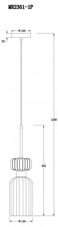 Подвесной светильник MyFar Aubrey MR2361-1P