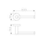 Держатель для туалетной бумаги без крышки WONZON & WOGHAND EASY, Хром (WW-8156)