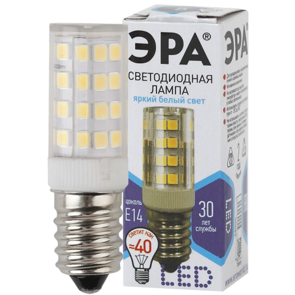 Лампа светодиодная ЭРА STD LED T25-5W-CORN-840-E14 E14 / Е14 5Вт нейтральный белый свет | Лампы cветодиодные для бытовой техники
