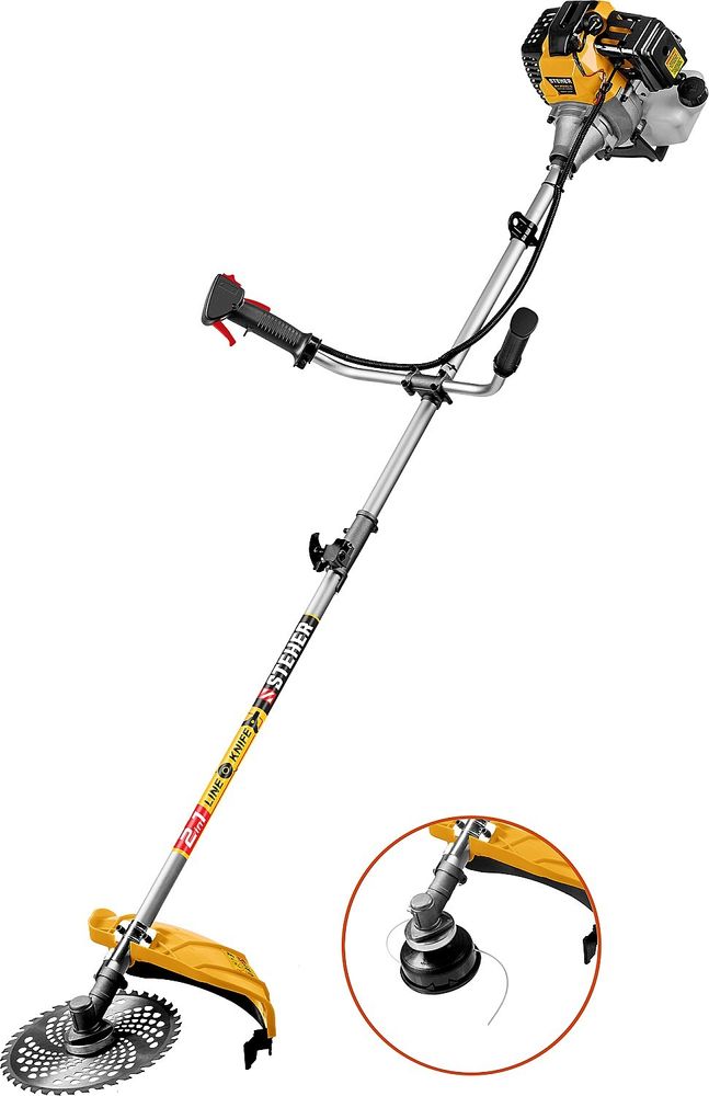 Триммер бензиновый STEHER BT-2500-S, 52 см.куб, 2,5  кВт, 3,3 л.с разбор. штанга