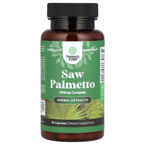 Nature's Craft, Сереноа, 500 мг, 30 капсул