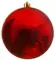 Пластиковый шар 140 мм., красный, глянцевый, Kaemingk (022262)