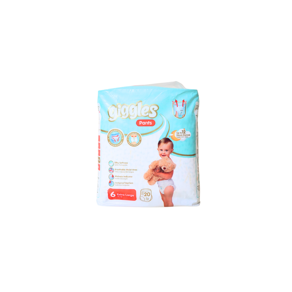 Giggles подгузники трусики размер XL 15+кг 20шт (№6)