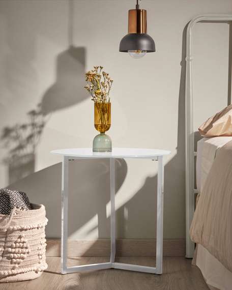 Журнальный столик Marae Ø50 см белый