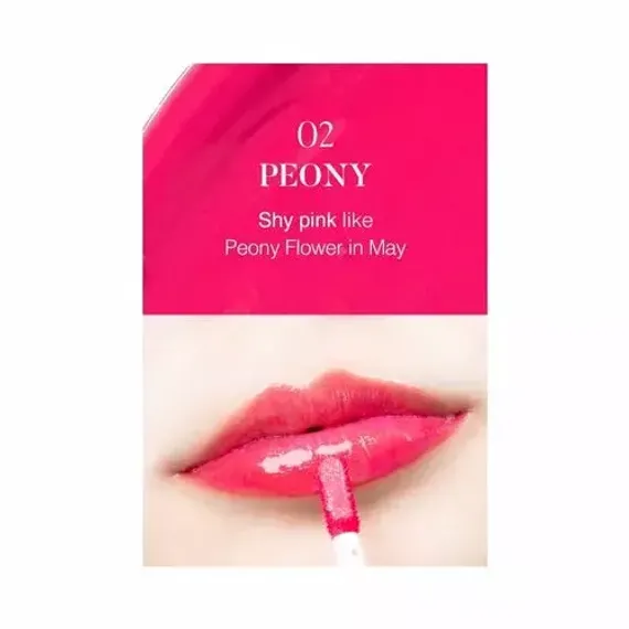 Dodaq boyası \ Глянцевый тинт для губ Eyenlip Dive Glossy Tint no 02. Peony 4 мл