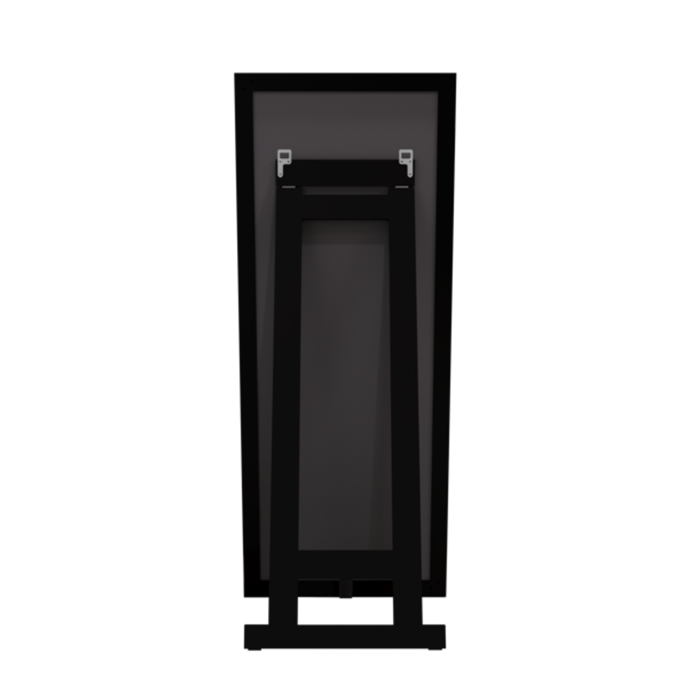 Зеркало MIXLINE "Графика" 600*1500 (ШВ) напольное, алюминиевый профиль ЧЕРНЫЙ