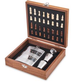 GT-79 Подарочный н-р фляжка с шахматами 250 мл