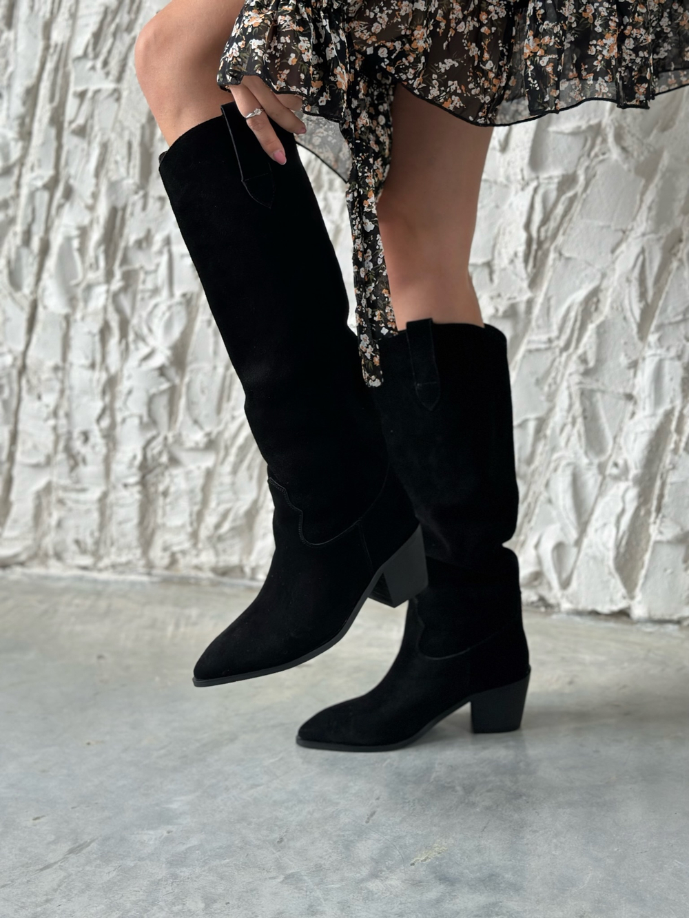 Казаки из натуральной замши