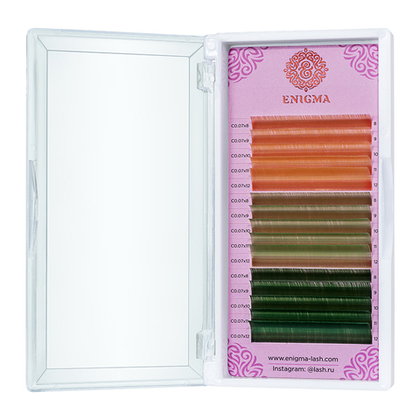 Разноцветные Deep forest ресницы Enigma MIX - 15 линий
