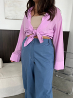 Джинсы Палаццо синие