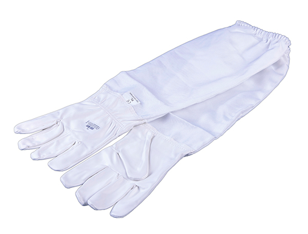 Перчатки пчеловода "Эко" кожа (искусственная), с нарукавниками (L, XL, XXL) (Турция)