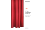 Штора для ванной Home One Waffle, 180х180, полиэстер, бордовый