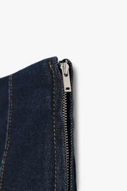 ZARA ДЖИНСЫ Z1975 КЛЕШ С ВЫСОКОЙ ПОСАДКОЙ, СИНИЙ